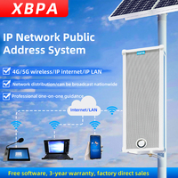 Haut-parleur colonne IP extérieur 30W TCP/IP, capteur de mouvement PIR intégré, étanche IP66, diffusion vocale temporisée et par induction