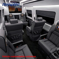 Siège VIP de capitaine pour fourgon Mercedes Sprinter W906 de luxe 2012 avec aluminium et cuir, couleur et logo personnalisés