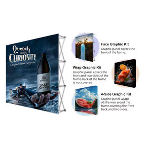 Support <span class=keywords><strong>de</strong></span> bannière pop-up imprimé personnalisé 2.3*3m pour les salons professionnels <span class=keywords><strong>de</strong></span> l'automobile et des assurances avec <span class=keywords><strong>fond</strong></span> d'affichage du logo - Product Image 3