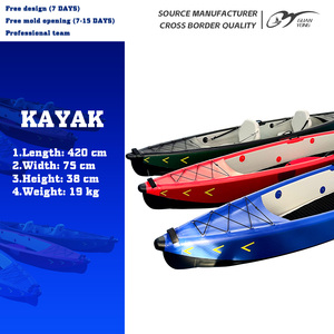 K2-Kayak à pédales, Kyaks de pêche sit-in gonflables pour lacs rivières océan avec deux pagaies de pêche en PVC de 20kg - Product Image 2