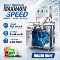Machine d'emballage automatique OEM ODM pour sachets Doypack préformés, remplisseuse volumétrique à trois têtes pour noix, snacks et thé