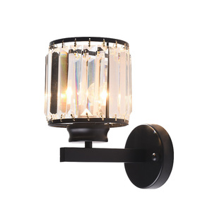 Hiện đại phong cách Châu Âu <span class=keywords><strong>Led</strong></span> pha lê Đèn tường sáng tạo đơn giản sắt cơ thể đèn cạnh giường ngủ cho phòng ngủ hành lang & phòng khách bán buôn - Product Image 5