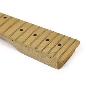Chitarra elettrica collo 22 tasti chitarra elettrica collo d'acero intarsio punto nero per chitarra elettrica stile ST raso naturale - Product Image 6
