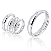 Bague en argent sterling 925, alliance de mariage, largeur disponible 2 mm et 3 mm, taille US 2-12, bijoux en gros, bagues empilables pour femmes