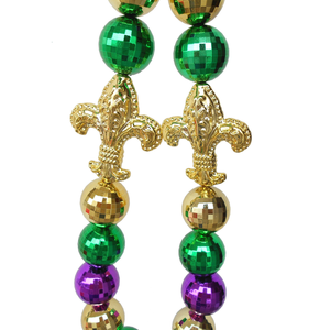Haute Qualité Fleur-de-luce Or Violet Vert Perles Collier Personnalisé Mardi Gras Nouvelle-<span class=keywords><strong>Orléans</strong></span> Perles Collier - Product Image 5