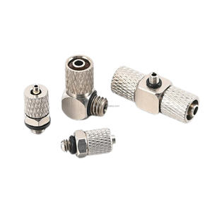 Mini joints à vis à torsion rapide <span class=keywords><strong>PB</strong></span> pneumatique en forme de T filetage moyen M3 M5 M6 raccords de tuyau d'air à une touche connecteur de Tube enfichable - Product Image 4
