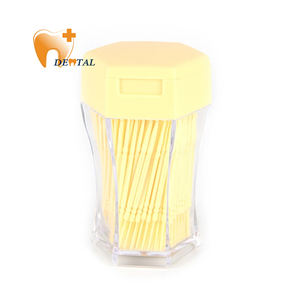 Brosse à <span class=keywords><strong>cheveux</strong></span> en arête de poisson jetable en plastique pour nettoyage buccal Brosse interdentaire à double tête 200/bouteille pour usage quotidien - Product Image 1