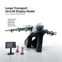 Maquette d'avion de transport de grande taille pour exposition aéronautique