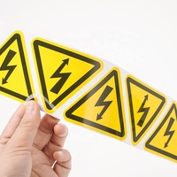 Autocollants d'avertissement tactiles triangulaires personnalisés, étiquettes d'avertissement tactiles triangulaires, étiquettes d'avertissement tactiles