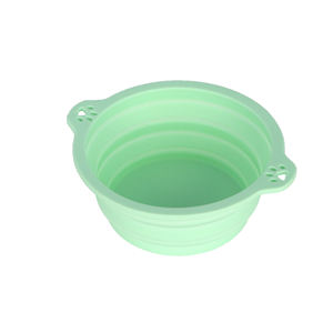 Venda quente Portátil Personalizado <span class=keywords><strong>Pet</strong></span> Dog Cat Água Food Bowls Alimentador Dobrável Dobrável Placa De Silicone - Product Image 4