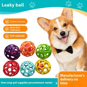 Sevimli moda TPR kauçuk top Pet oyuncak çevre dostu köpek ve kedi oyuncak diş taşlama ve içi boş sızıntı için şık köpek oyuncak - Product Image 2