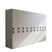 Casier compact en acier inoxydable HPL moderne et écologique à double porte, garantie 5 ans, résistant à l'humidité, au feu et à l'eau, villa