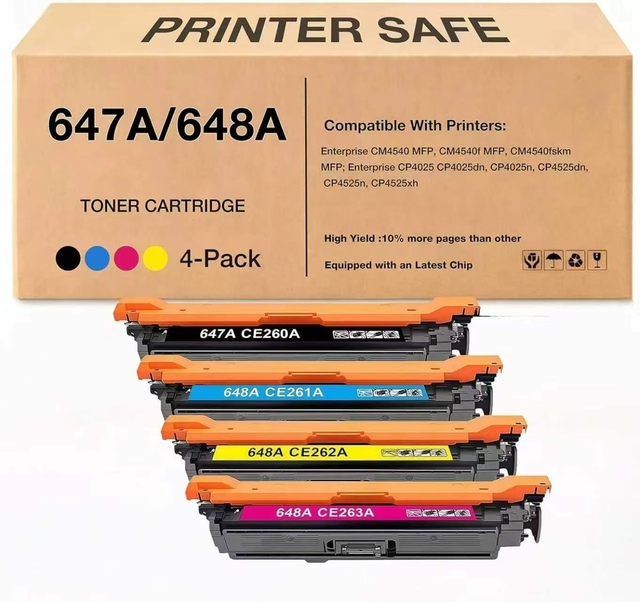 647A Toner Cartridges Replacement Toner Cartridges for HP 647A 648A CE260A CE261A CE262A CE263A for LaserJet