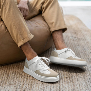 <span class=keywords><strong>Prix</strong></span> d'usine OEM ODM Chaussures décontractées respirantes en cuir de vache de haute qualité pour hommes, pour usage quotidien et sport, avec talon compensé - Product Image 5