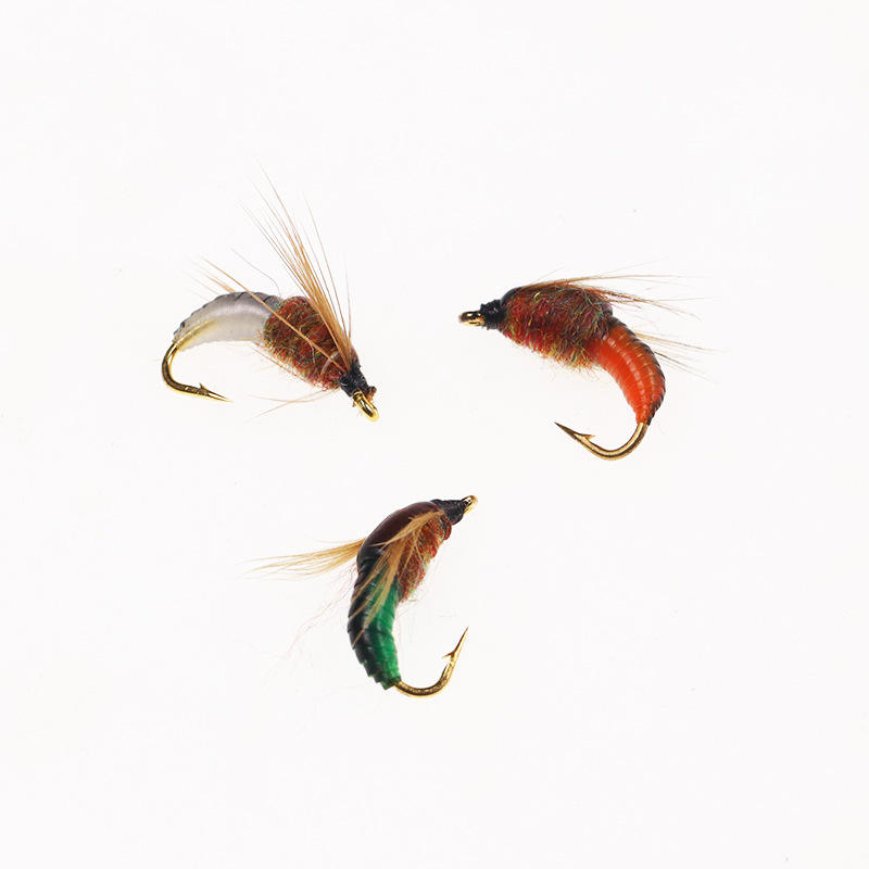 Nymph Fly Fly Hook 8#10#12#14# Fly Fishing Road Subhair Hook Bionic Bait Bait False Insect Bait Perch Mandarin Fish