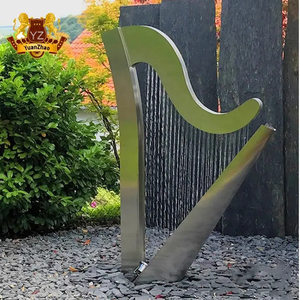 Décoration de jardin fontaine à <span class=keywords><strong>eau</strong></span> en acier inoxydable lame de <span class=keywords><strong>cascade</strong></span> en acier inoxydable pour la décoration extérieure - Product Image 6