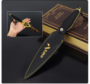 Cuchillo de Aleación de Zinc Kunwu Valorant Champions 2023 con Funda de Cuero 18cm/22cm/30cm Sin Afilar, Periférico de Juego - Product Image 4