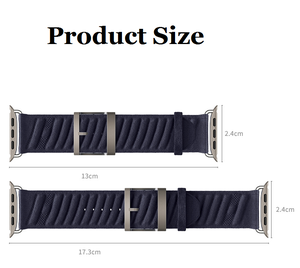 Cinturino in Nylon alpino con motivo a onda H per orologio <span class=keywords><strong>Apple</strong></span> <span class=keywords><strong>Watch</strong></span> Ultra 10 8 7 6 5 <span class=keywords><strong>4</strong></span> 3 - Product Image 3