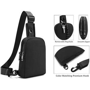 กระเป๋าคาดลำตัวแบบมินิสำหรับทุกเพศ พิมพ์โลโก้ได้ ปรับสายสะพายได้ - Product Image 3