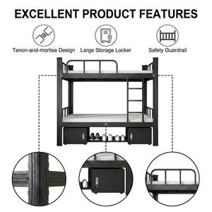 Litera de Acero Reforzado de Dos Niveles, OEM Personalizada, KD, Mobiliario Comercial para Dormitorios y Hospitales, Certificación CE, Directo de <span class=keywords><strong>Fábrica</strong></span> - Product Image 3
