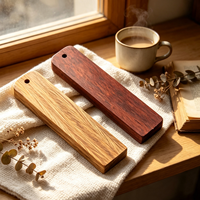 Étiquette en bois naturel à graver soi-même avec trous pré-percés, étiquette en bois massif rectangulaire à coins arrondis