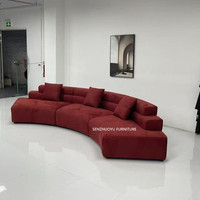 Modernes, halbkreis förmiges Schnitts ofa und Couch-Set Komfortable Möbel für das Home Living Room Apartment Hotel