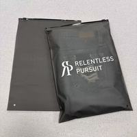 Sac à fermeture éclair gris dépoli en plastique pour vêtements, sac d'emballage translucide avec fermeture éclair, sac à fermeture éclair semi-transparent personnalisé avec logo – Offre Spéciale