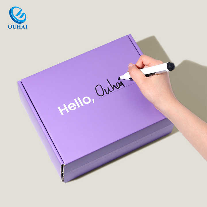 Eco Tear-Off Strip Express Shipping Boxcorrugated Cardbo-Friendly Custom Self-Sealinoard Health Care Product Packagingpaper Boxe