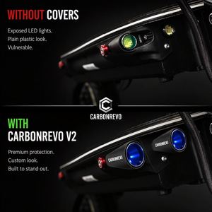 Couverture de <span class=keywords><strong>phare</strong></span> LED Carbonrevo <span class=keywords><strong>Dualtron</strong></span>, légère, de haute qualité, compatible, fonctionnement fluide, résistance supérieure, pièce de mise à niveau - Product Image 5