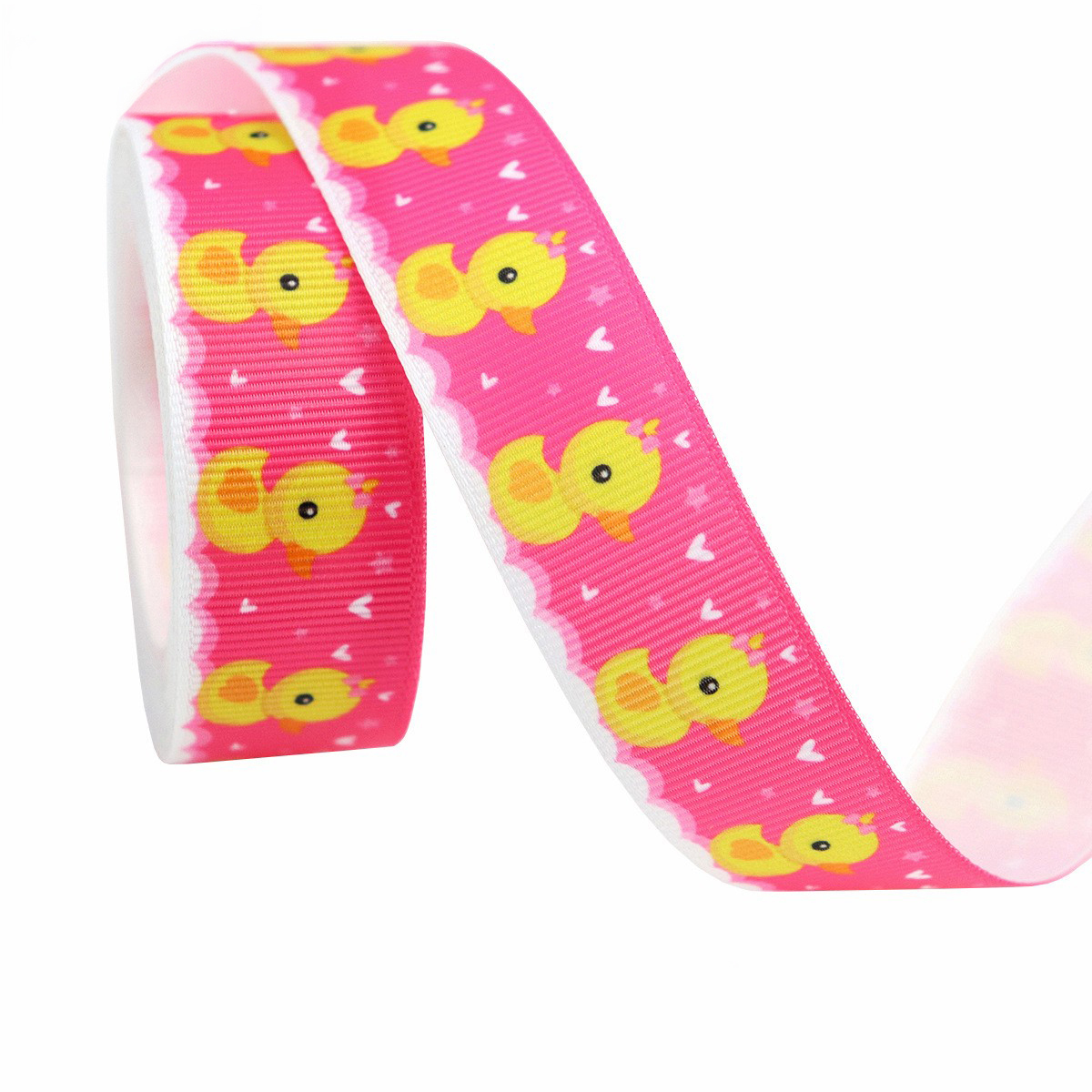 Canard en caoutchouc-rose vif-2,2 cm * 10 m