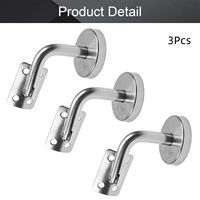 Supports d'escalier à main courante Matériel de support robuste pour escaliers Maison ou bureau Escalier Finition nickel satiné Support de main courante