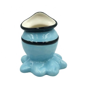 2020 nuevo estilo cerámica interior <span class=keywords><strong>Cactus</strong></span> suculentos jardín macetas para casa con pirata pulpo Azul forma - Product Image 4