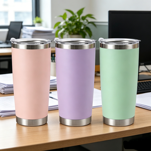 Meilleure Vente – Gobelet Isotherme en Acier Inoxydable 20oz Sans BPA, Anti-Fuite, Écologique, Revêtement Poudré, pour Café, Sport et Voyage en Voiture - Product Image 2