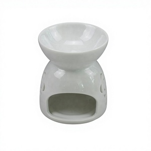 Brûleurs d'aromathérapie en céramique blanche ajourée personnalisables pour huiles essentielles et cires fondues, pour la décoration de la maison et le SPA - <span class=keywords><strong>Fournisseur</strong></span> en gros - Product Image 3