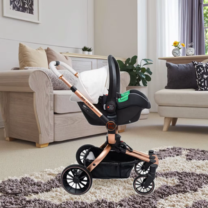 Carrito de bebé portátil <span class=keywords><strong>convertible</strong></span> al por mayor, cuna cochecito de lino, carrito de bebé, 3 en 1 asiento de coche para 3 años de edad, Aluminio - Product Image 1
