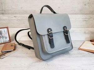 Genuine Leather Fashion <b>Backpack</b> Zipper High-quality Structured Silhouette Multiple Compartments Adjustable <b>Straps</b> Spacious Main - Product Image 3