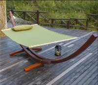 Support de hamac en bois de haute qualité pour extérieur et intérieur Support de hamac large à arc incurvé en bois