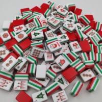 Apexplay – Ensemble de Mahjong américain de luxe moderne en céramique à 4 couches, 160 pièces, avec tuiles en acrylique Joker, idéal pour les fêtes et le divertissement