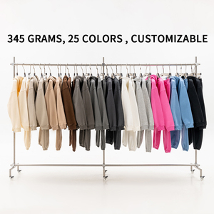 Felpe con Cappuccio da <span class=keywords><strong>Uomo</strong></span> Personalizzate OEM ODM in Cotone Spesso Tinta Unita Basic da 345g - Product Image 6