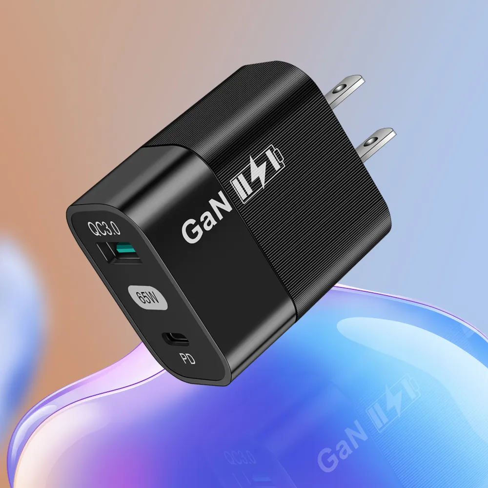 Toptan 65W ab/abd tipi C + USB PD seyahat hızlı şarj güç adaptörü için Samsung xiaomi için QC3.0 popüler