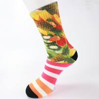 Chaussettes de sport décontractées personnalisées de marque célèbre, imprimées d'animaux, vierges, pour sublimation et impression numérique 3D