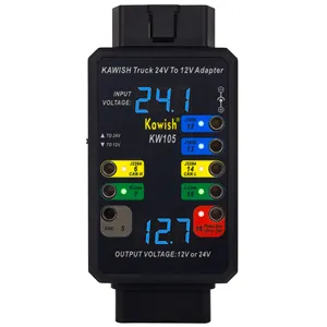 KW105 24V до 12V адаптер для тяжелых грузовиков для X431 для грузовых автомобилей, для тяжелых транспортных средств, и с функцией пробоя OBD - Product Image 4