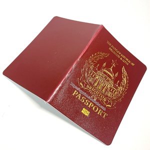 Libro de pasaporte impreso personalizado Cuero de corcho materia prima Impresión de pasaporte - Product Image 6