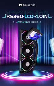 Rs360 LCD 4.0 inch AIO lỏng <span class=keywords><strong>CPU</strong></span> Cooler màn hình lớn hiển thị 320W TDP 80x97x69mm lạnh đầu cho máy tính để bàn cao cấp PC - Product Image 2