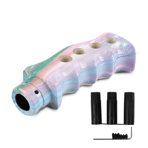 Pommeau de levier de vitesse en résine personnalisé poignée de couteau automatique universelle pour voiture pommeau de levier de vitesse Doodle fendu poignée de pistolet pommeau de levier de vitesse manuel - Product Image 4
