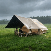 Tente Gonflable d'Extérieur Portable Grande Taille Anti-UV Imperméable avec Répulsif Anti-Insectes et Auvent – Offre Spéciale