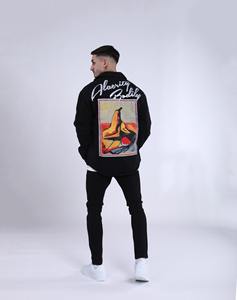 Imperio Shop uomo Casual sopramamatta floreale glabra comoda camicia in Denim con disegno floreale unico taglia invernale S Negro - Product Image 6