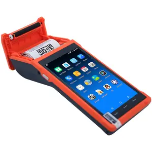 Tùy chỉnh 5.5 inch tất cả trong một tiền mặt đăng ký điện thoại di động Android mini thiết bị đầu cuối cầm Tay POS cho cửa hàng bán lẻ