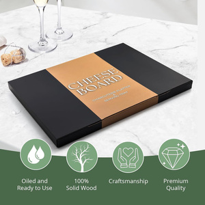 Planche à charcuterie amusante en <span class=keywords><strong>bambou</strong></span> avec compartiments, planche à fromage en bois, planche de service et de découpe pour cadeau de mariage - Product Image 4