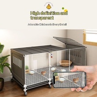 Grande cage écologique pour oiseaux, design paysager, pour perroquets, calopsittes, agapornis, avec armoire en métal massif et bouton de fixation pour villa